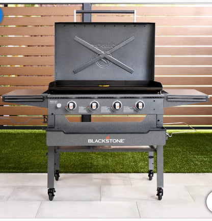 CS260069 Blackstone 36” Omnivore Griddle with Hinged Hood and Soft Cover - Used