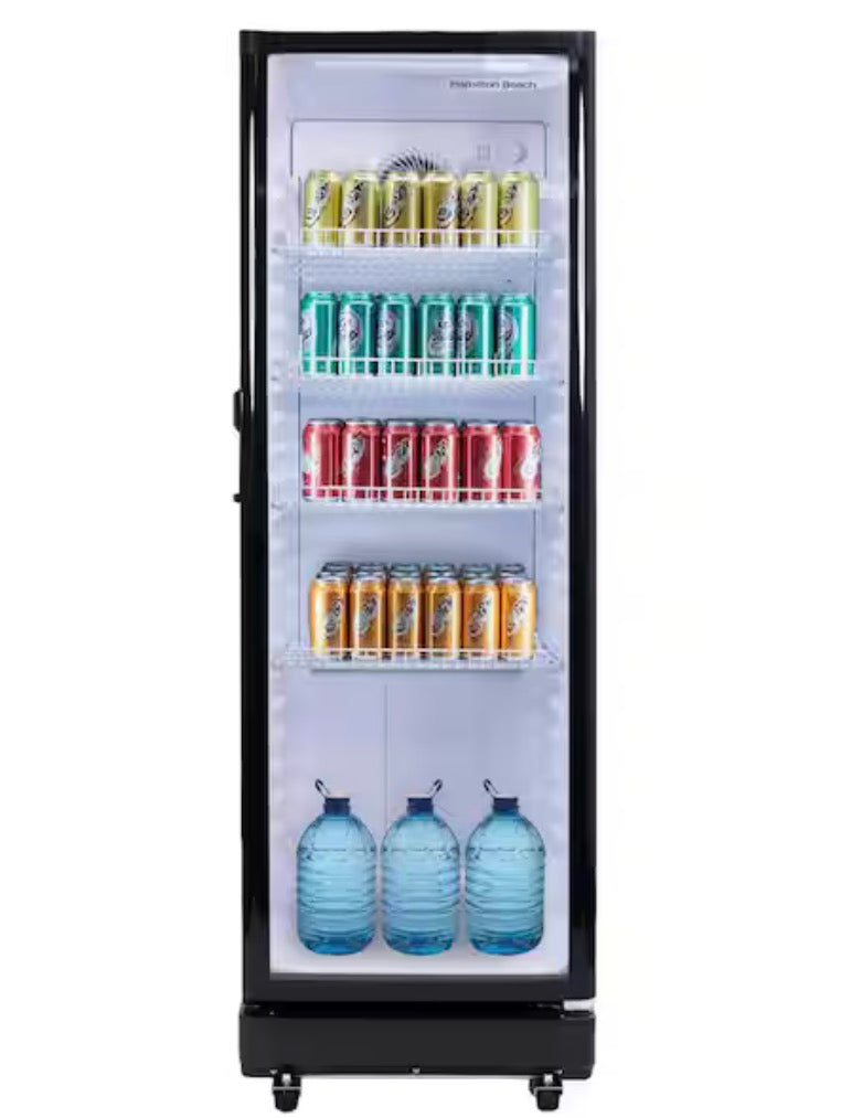 AC260359 Hamilton Beach 8.5 cu. ft. Commercial Refrigerator with Glass Door in Black - HBCBC840