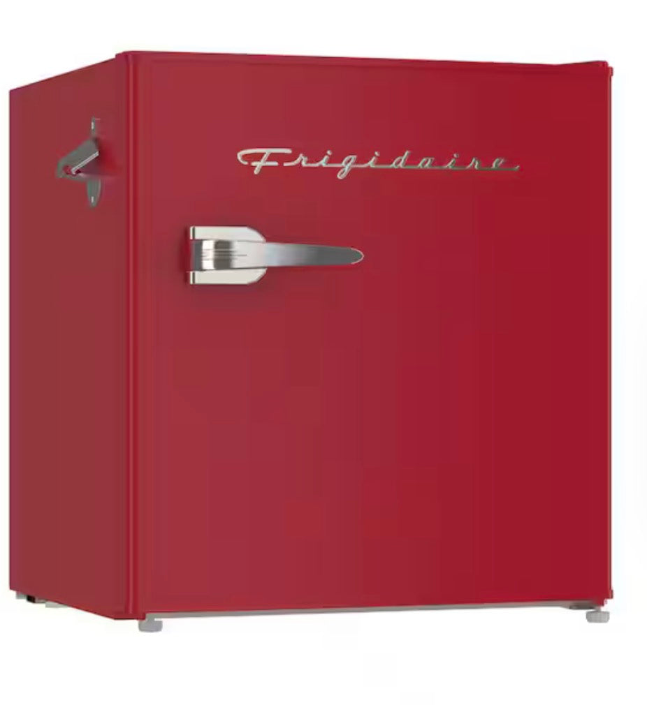 AC260056 1.6 cu ft Mini Refrigerator in Red with Freezer - Dented