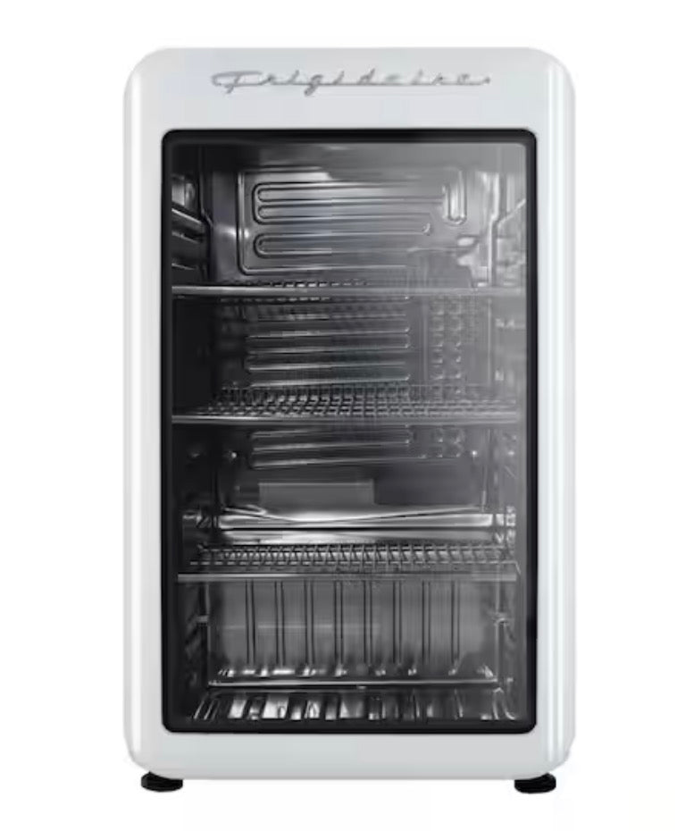 AC260324 Frigidaire 3.3 cu. ft. Retro Mini Refrigerator in White with Glass Door - EFMIS3395 (minor dents)
