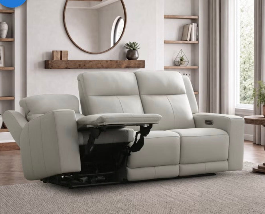 CS260076 Wren Leather Power Reclining Sofa with Power Headrests