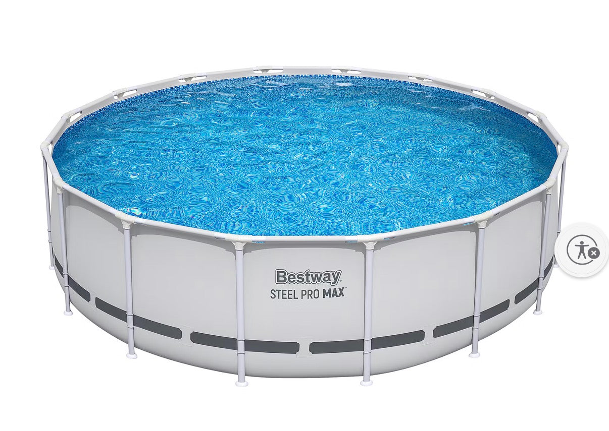 BJF250450 Bestway Steel Pro MAX 16' x 48"/4.88m x 1.22m Round Pool Set