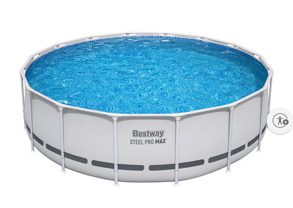 BJF250450 Bestway Steel Pro MAX 16' x 48"/4.88m x 1.22m Round Pool Set