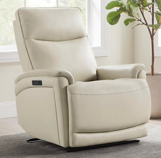CS260016 Sanders Leather Power Recliner with Power Headrest
