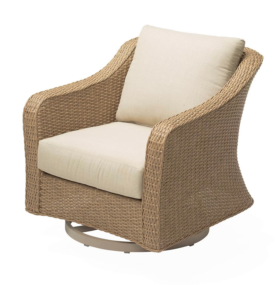 BJF250407 Berkley Jensen Randolph 1-Pc. Wicker Deep Swivel Chair