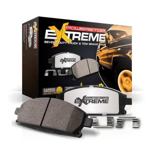 AC250828 Power Stop Z36-784 Front Truck and Tow Z36 Carbon-Fiber Ceramic Brake Pads For Cadillac Deville | Chevy Avalance Express Silverado Suburban | GMC Savana Sierra Yukon XL, Yukon Denali | Hummer H2