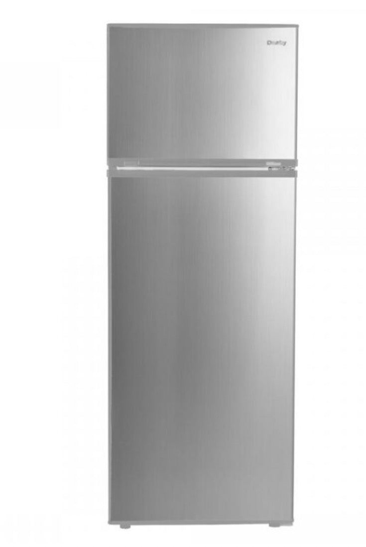 BJF250469 Danby 7.4 cu. ft. Apartment Size Top Freezer Refrigerator in Stainless Steel (major dents)