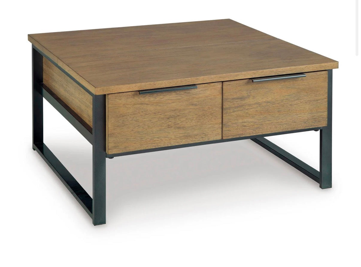 AH103 Signature Design by Ashley Montia Lift Top Cocktail Table(Scratch)