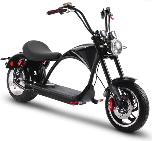 AC260276 MotoTec Lowboy 60v 20ah 2500w Lithium Scooter Black