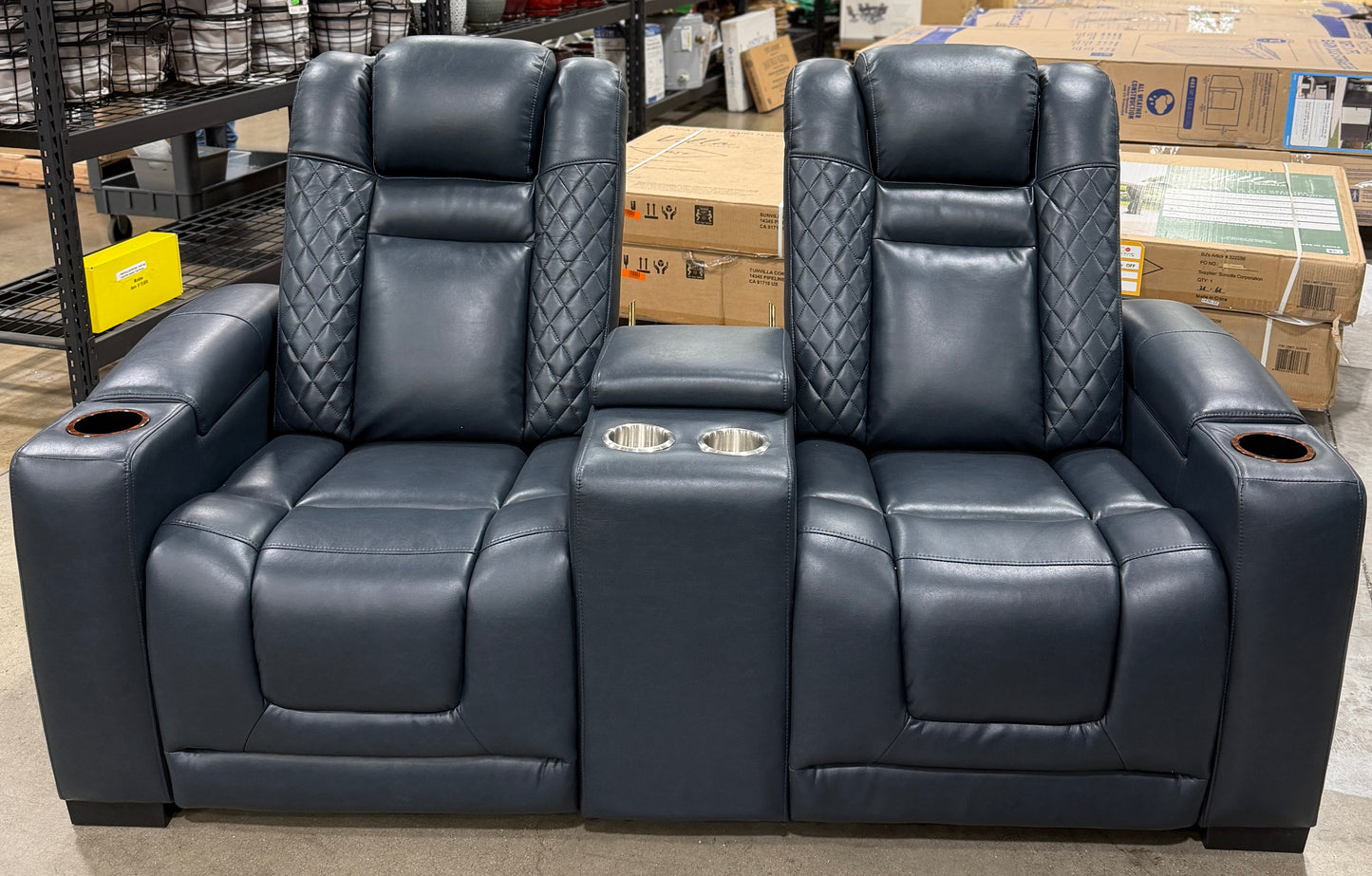 BJF250328 Lifesmart 1-Pc. Power Theater Seating - Blue - AS-IS