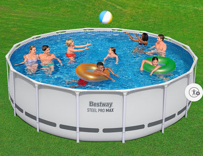 BJF250450 Bestway Steel Pro MAX 16' x 48"/4.88m x 1.22m Round Pool Set