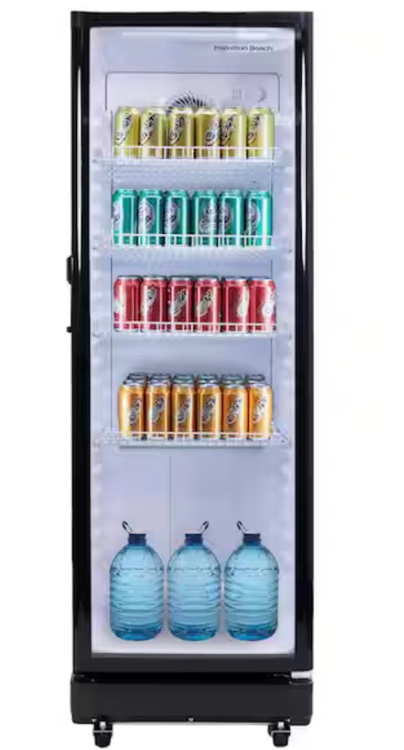 AC260279 Hamilton Beach 8.5 cu. ft. Commercial Refrigerator with Glass Door in Black HBCBC840
