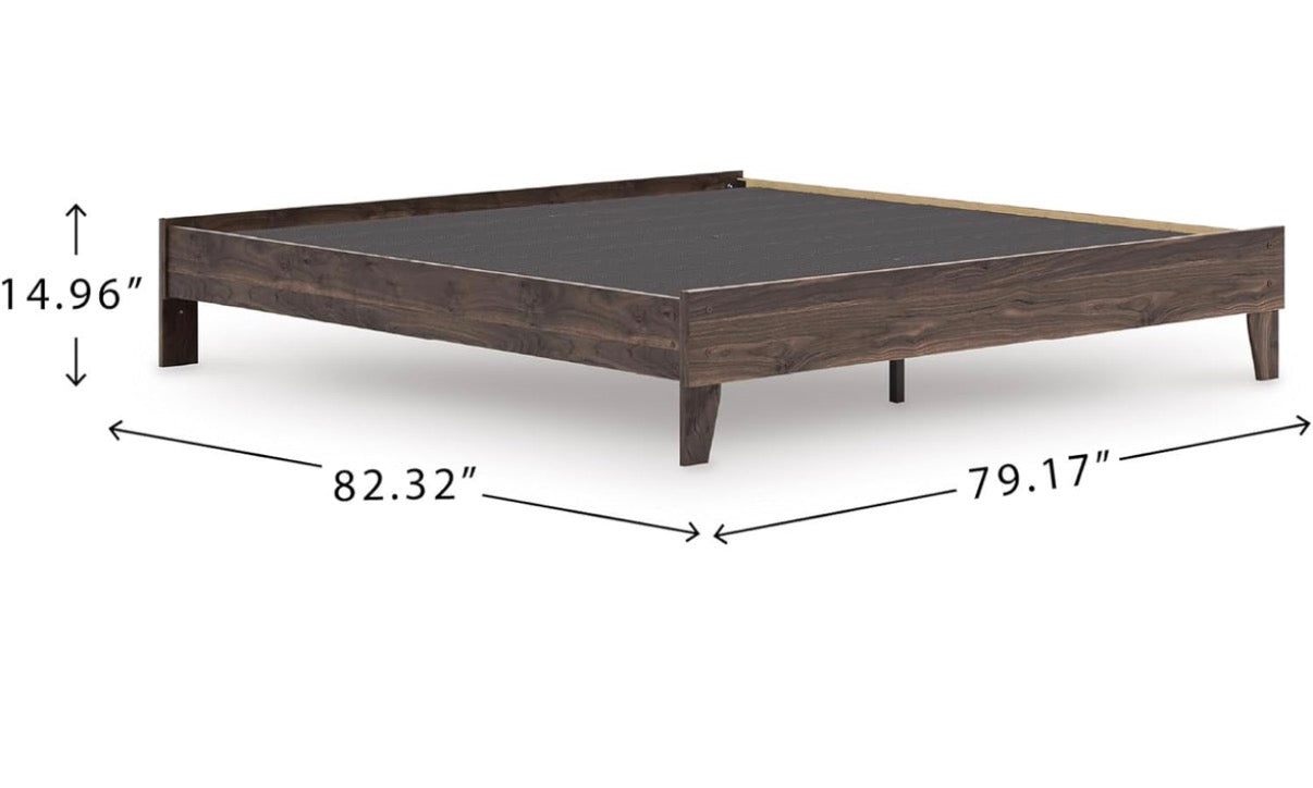 AH151 Signature Design by Ashley Socalle Casual Queen Platform Bed with Metal Slats