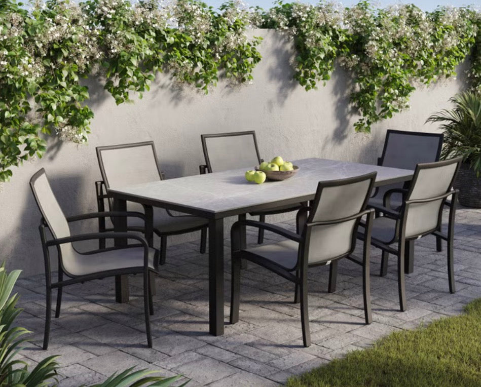 CS260012 Maxwell 7-piece Outdoor Patio Sling Dining Set