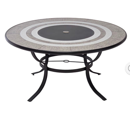 BJF250395 Berkley Jensen Stoneacre 1-Pc. Aluminum Sling Outdoor Dining Table(Damaged)