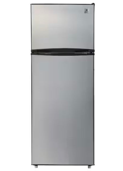 AC260190 ARCTIC CHEF
7.5 cu. ft. Refrigerator with Top Freezer in Stainless Look - ACFR725 - dented