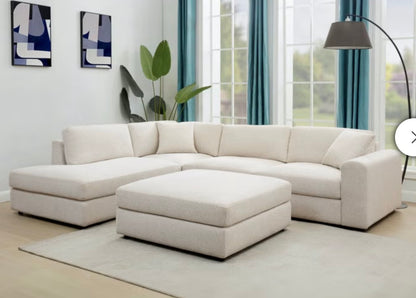 CS260068 Andee Fabric Sectional with Ottoman(inbox)