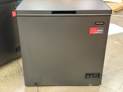 AC250255 34.5 in. W 7 cu. ft. Manual Defrost Chest Freezer, Granite Design Deep Freezer with Adjustable Thermostat in Black