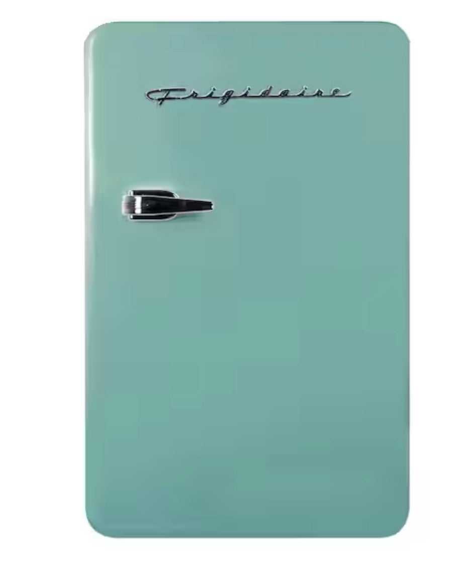 AC260404 Frigidaire 3.2cu. ft. Retro Mini Refrigerator in Mint Green with Freezer - EFR372 (minor dent)