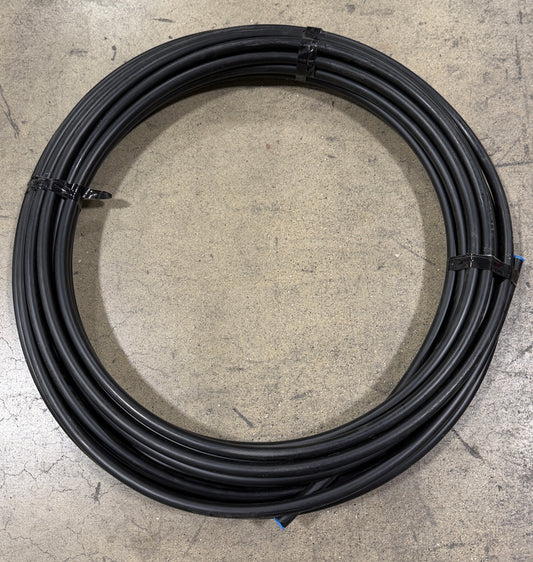 AC250912 4LIFETIMELINES Nylon Fuel Repair Tubing Coil, 5/16" (8mm) x 25' Tube Pneumatic Hose Pipe for Air or Fluid Transfer Black, Nylon Fuel Line Replacement, Gas Leak Repair
