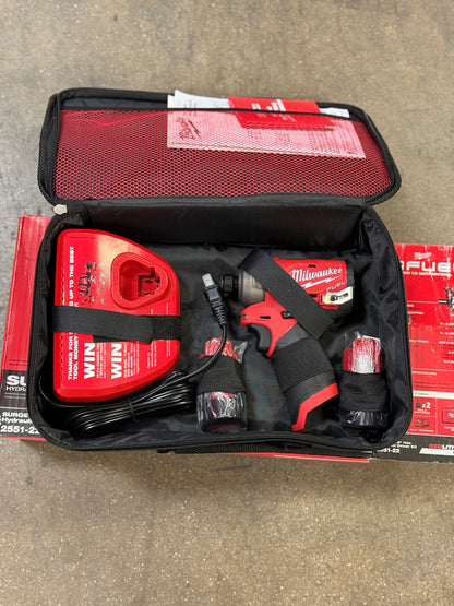 AC250070 M12™ FUEL™ SURGE™ 1/4 in. Hex Hydraulic Driver 2 Battery Kit