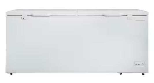 AC260108 82 in 30 cu. ft. Manual Defrost Dual Door Chest Freezer in White