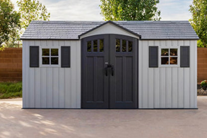 BJF250511 Lifetime 15' x 8' Outdoor Storage Shed (Open Box)