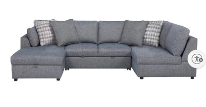 BJF250474 Laguna Sectional with Pop-Up Sleeper & Storage Chaise(One part is slightly cut)