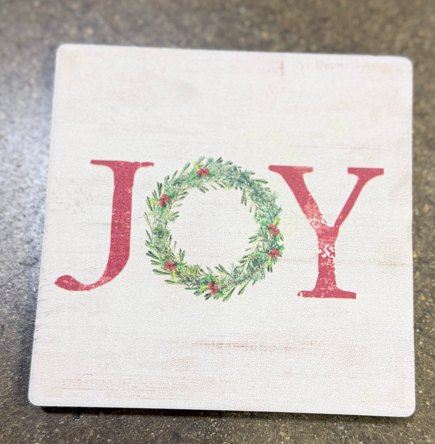 AC250802 Joy christmas coaster