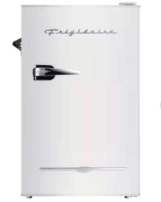 AC260174 EFR376-White Frigidaire 3.2-Cu.ft. 65-Watt Retro Bar Refrigerator with Side Bottle Opener