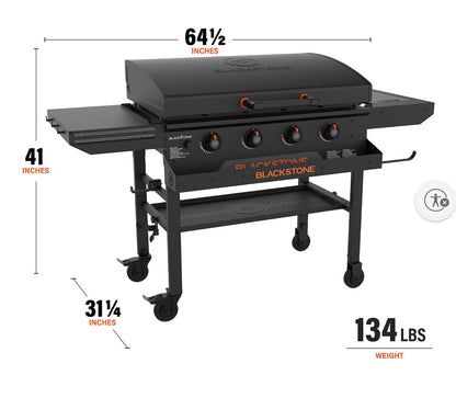 BJF250443 Blackstone 36" Griddle with Hood and Cover - Black