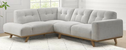 CS260017 Aeva Fabric Sectional(Broken leg, dirty)