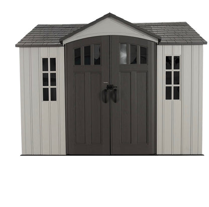 BJF250374 Lifetime 10' x 8' Outdoor Storage Shed - door minor damage