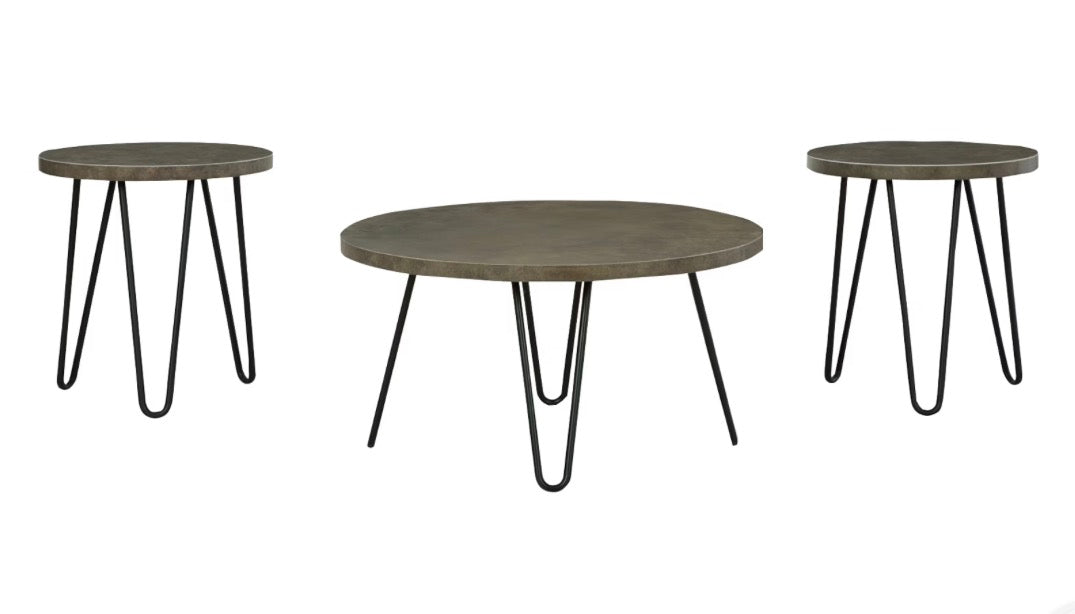 BJF250361 Ashley Furniture 3-Piece Hadasky Tables Set - AS-IS