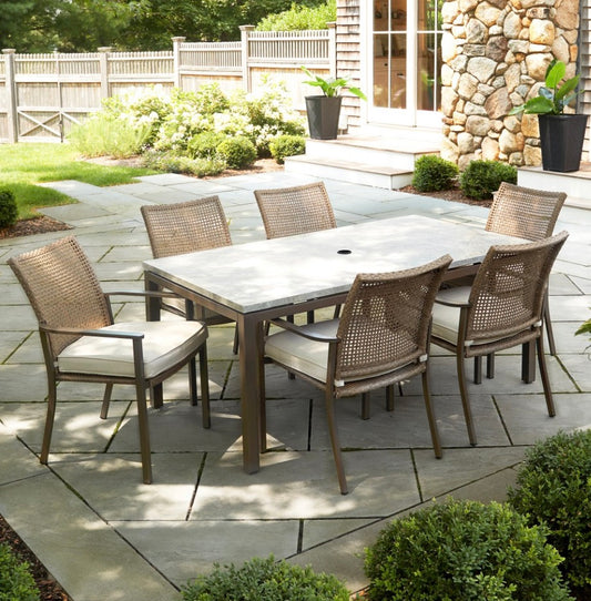 BJF250416 Berkley Jensen Oak Crest 7 Pc Dining Set(Table-damage)