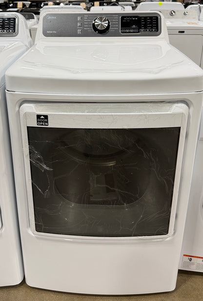 AC260031 Midea GAS DRYER WITH 7.5 CU.FT. , SENSOR DRY, MLG45N3BWW-R - Damaged Front