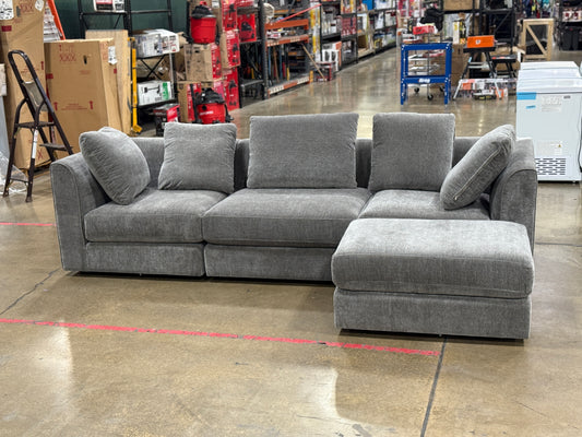 IDF240457 Sectional Sofa Beckham COV-019 ( with Ottoman)
