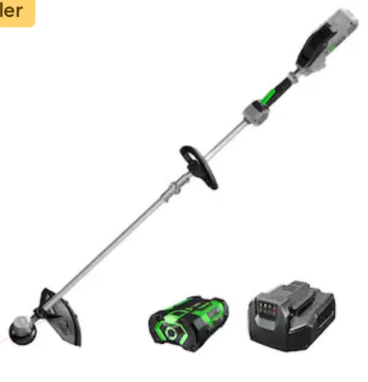 AC250957 EGO POWER+ 56-volt 15-in Split Shaft Battery String Trimmer 2.5 Ah (Battery Included) (Charger Included)