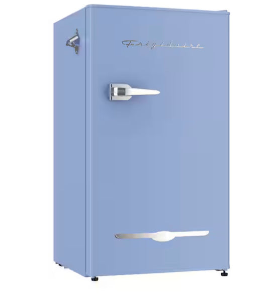 AC260271 3.2 cu. ft. Retro Vintage Compact Mini Fridge in Blue EFR376 - Dented