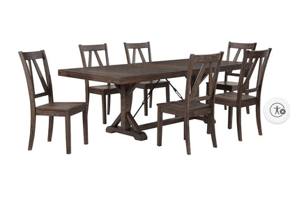 BJF250377 Home to Office 7-Pc. Carver Dining Set - Table Minor Defect