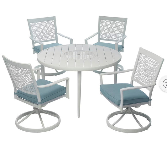 BJF250411 Berkley Jensen Highland 5-Pc. Outdoor Metal Dining Set