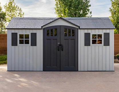 BJF250453 Lifetime 15' x 8' Outdoor Storage Shed(Box#2 damaged)