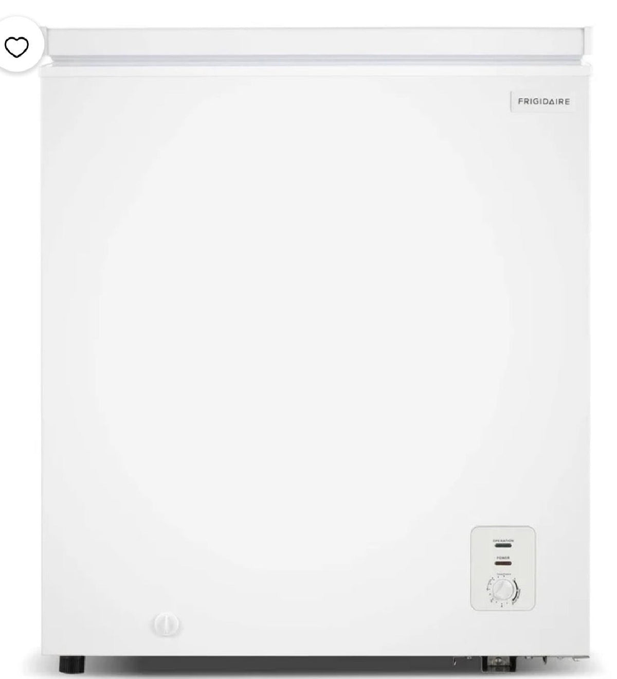 AC260391 Frigidaire 5.0 Cu. ft. Garage Ready Chest Freezer, Compact Deep Freezer EFRF5003 (major dents)