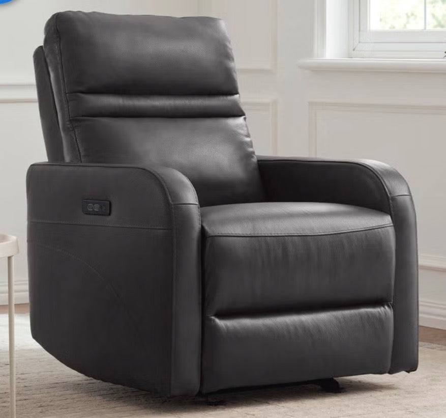CS260005 Aldryn Leather Power Glider Recliner(Minor tear, Missing Cable)