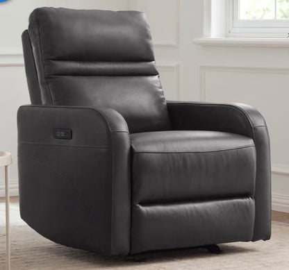 CS260005 Aldryn Leather Power Glider Recliner(Minor tear, Missing Cable)