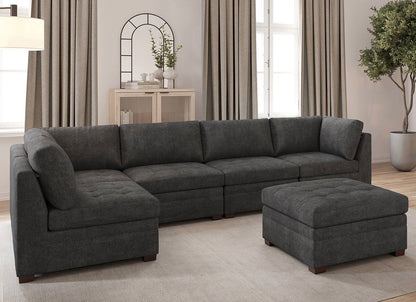 CS260088 ThomasVille Tisdale 6-Piece Fabric Sectional - Gray(Little dirty)