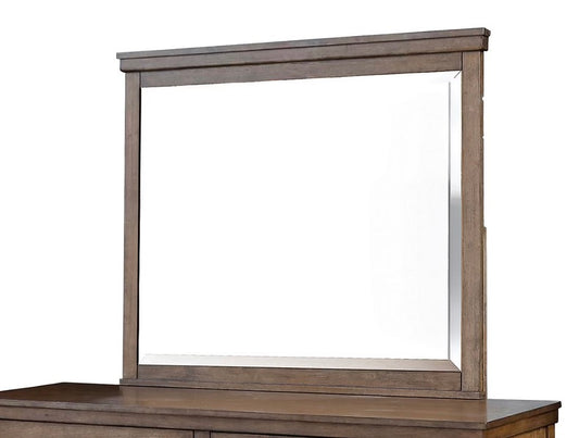 BJF250344 Ludlow Mirror - Medium Brown Wood Finish