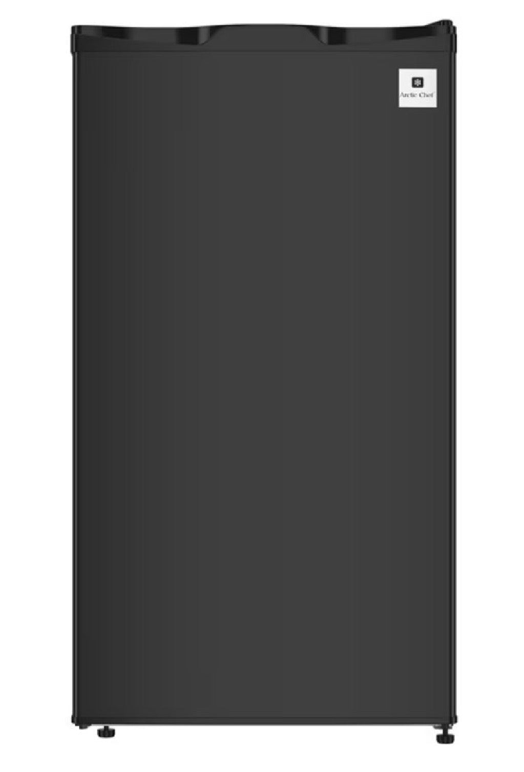 AC260418 Arctic Chef 3.2 Cu. Ft. Compact Fridge with Chiller Compartment, Space-Saving Mini Fridge with Integrated Can Dispenser, Black - ACFR325 (major dent)