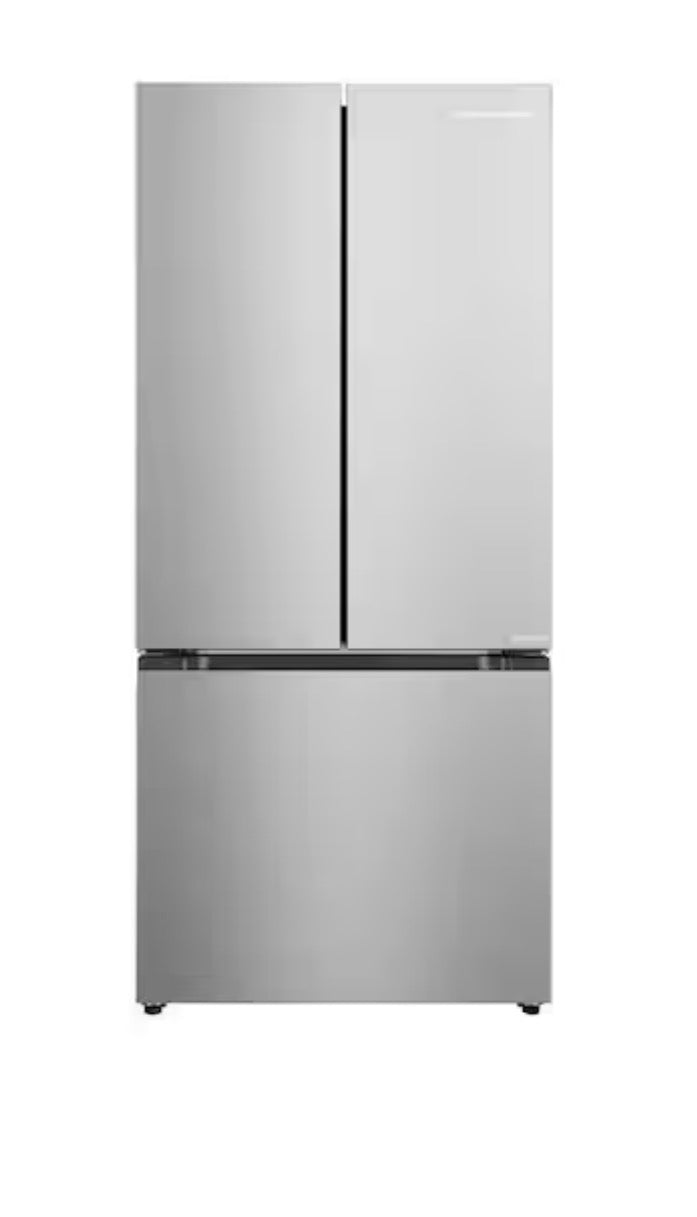 AC260351 Hamilton Beach 17.7 cu. ft. Bottom Freezer French Door Refrigerator in Stainless Steel Look - HBF1772/HBF1770