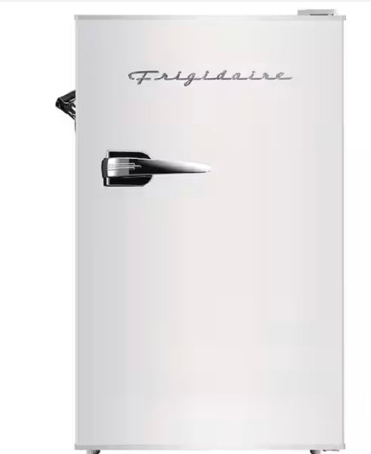 AC260289 Frigidaire 3.2 cu. ft. Retro Mini Fridge in White - EFR376(major dent)